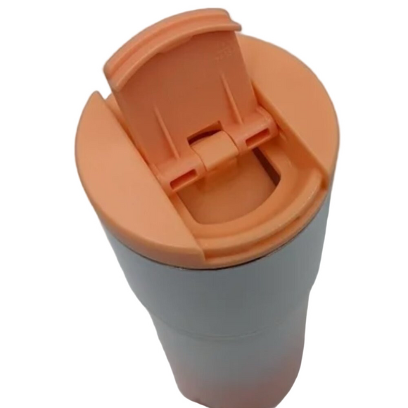 Starbuck 16oz White & Peach Stainless Steel Insulated Tumbler - Picture 4 of 9